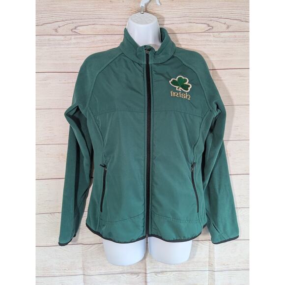 team 365 Jackets & Blazers - Fighting Irish Fleece Blend Jacket Women XS Kelly Green Full Zip